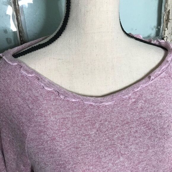 Gibson Buckle Knit Mauve Soft Sweater Women's Long Sleeve Size Large - Picture 7 of 9